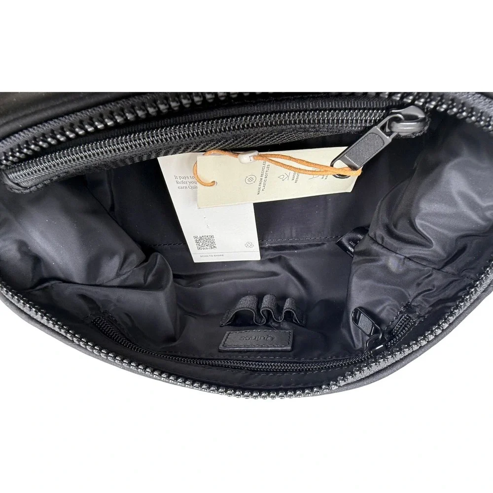 Quince Black All-Day Neoprene Travel Toiletry Cosmetic Bag NWT